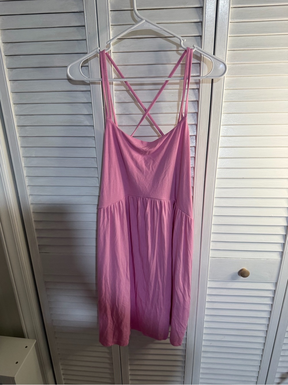 Old Navy Pink Crisscross-Back Mini Dress